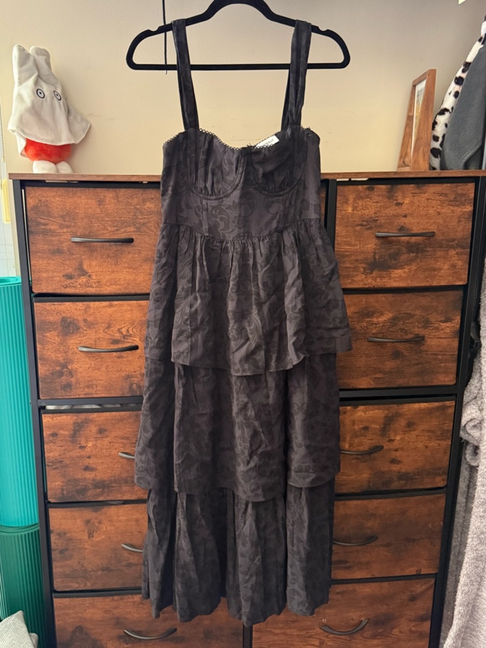 Women's Black Tiered Sleeveless Dress We Wore What